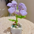 thumbnail image 6 of Flower Building Block Set Morning Glory of the Valley Bouquet Bonsai Building Kit Artificial Flowers Building Set Unique DIY Decoration Home, 129 Pcs for Birthday Valentine's Day Gift, 6 of 7