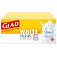 thumbnail image 2 of Glad White Garbage Bags - Tall 45 Litres - Febreze Fresh Clean Scent, 30 Trash Bags, 2 of 7