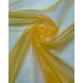thumbnail image 4 of Sheer Organza Fabric by the Yard for Sewing Fashion Wedding Dress DIY Event Decorations, 60’’ Wide Sparkle Silky Crystal Organza Fabric (Yellow, 10 Yard), 4 of 5