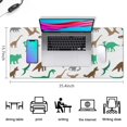 thumbnail image 5 of Long Mouse Pads for Desk,Colorful Dinosaurs Silhouettes Pattern Desk Mats on Top Of Desks, Desk Mouse Pad Extra Large with 3mm Non-Slip Base and Stitched Edge for Gaming,Office,Work,Home 35.4"x15.7", 5 of 6