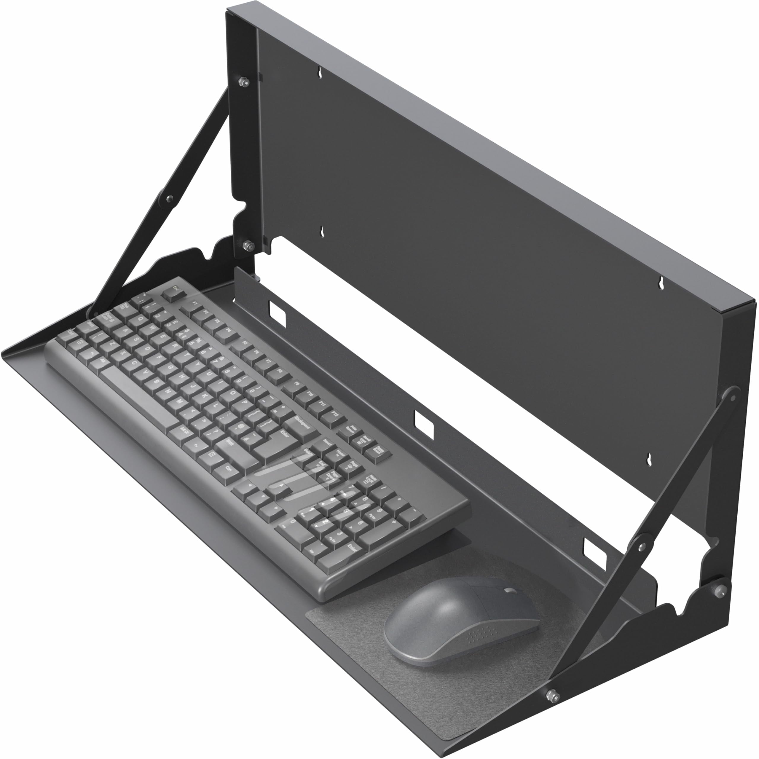 Keyboard Mounts For Test Racks Soporte de pared para teclado VIVO, abatible, 60 x 20 cm, color negro ...