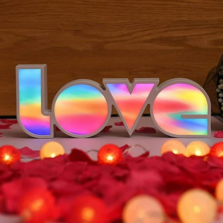 

Fbbwap Creative Decorative Lights Proposal Holiday LOVE LED Lights Lantern Shape Light