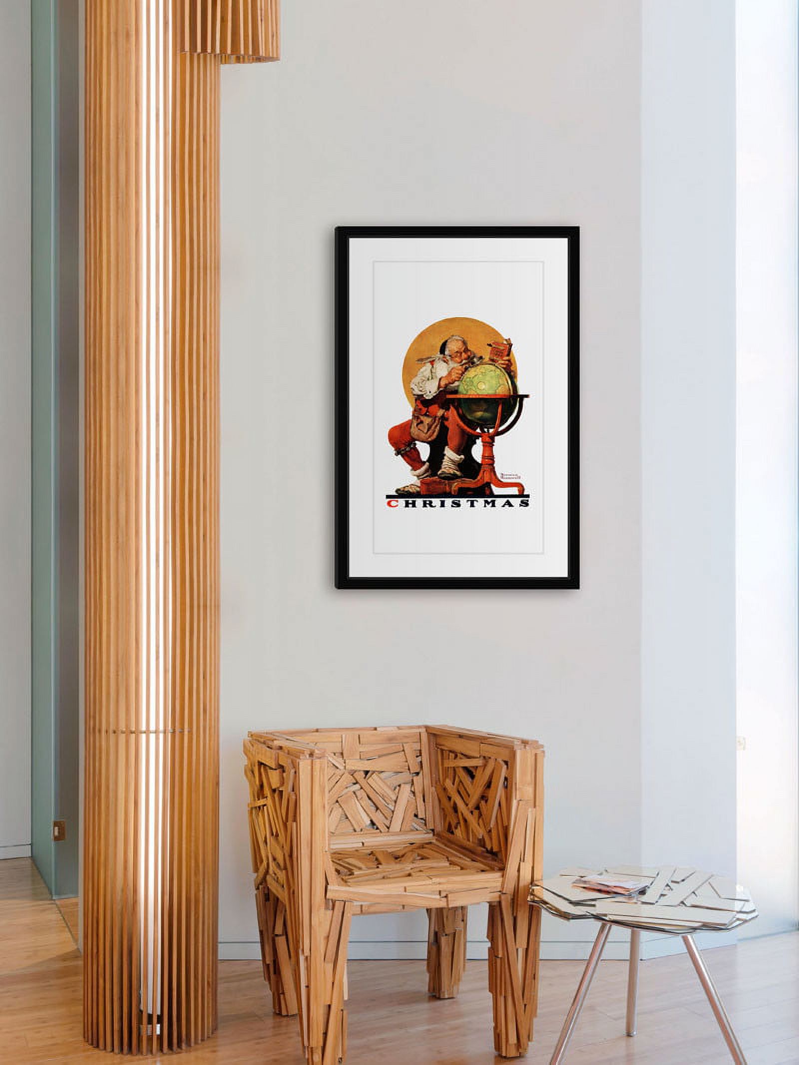 Marmont Hill "Santa at the Globe Saturday" by Norman Rockwell Framed Art Print