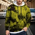 thumbnail image 2 of Men's Hoodies Pullover Hoodies Sweatshirts Modern Tie Dye Hoodie Casual Fall Winter, 2 of 4