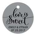thumbnail image 1 of 100 PCS Love is Sweet Customized Hang Tags Personalized Wedding Favor Gift Paper Tag, 1 of 1
