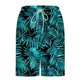 thumbnail image 4 of Ceisia Men's Tropical Palm Leaf Print Beach Shorts with Quick Dry Stretch Fabric and Anti-Exposure Liner Multicolor L Gifts, 4 of 6