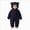 A70-Navy, variant on KJameas Baby Boys Girls Jumpsuit Fuzzy Fleece Heart Pocket Bear Hooded