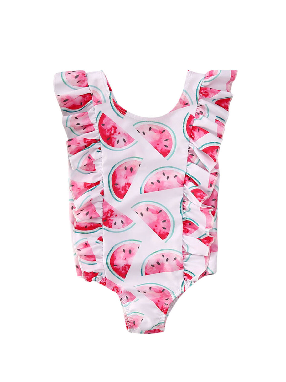 Kid Baby Girl Ruffle Bikini Swimwear Swimsuit Bathing Beach OnePiece