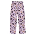 thumbnail image 2 of Wobogo Broomcat Bat Long Pajama Pants Bottoms Soft Sleepwear with Pockets, 2 of 9