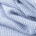 thumbnail image 7 of VISALY V Neck Pullover Sweater Knit Sweater Womens Fall Sweaters 2024 Chunky Loose Long Sleeve V Neck Oversized Casual Knit Pullover Tops Crochet Sweaters Womens Sweatshirts Women Pullover Blue M, 7 of 7