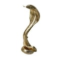 thumbnail image 1 of Estatua de serpiente, figura de animal, regalo de inauguración de la casa, artesanía artística, adorno de resina novedoso Estilo B, 1 of 9