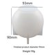 thumbnail image 1 of Moldes de resina esférica de silicona, moldes de silicona con formas de bolas sin costuras 3D para fundición de resina, moldes de resina epoxi de globo para decoración del hogar(Blanco)(1 pi, 1 of 5