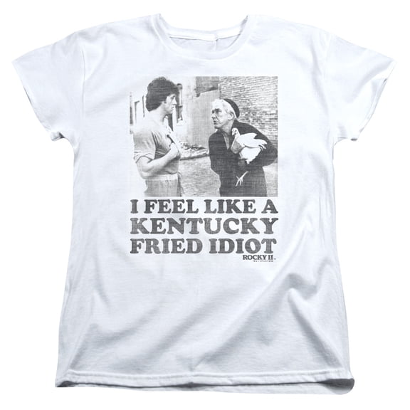 Rocky Fried Idiot Women's T-Shirt White