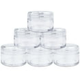 thumbnail image 2 of Beauticom 450 Pieces High Quality 20 Gram 20 ml (0.7 oz) Clear Round Acrylic Cosmetic Product Sample Travel Jars (Clear Lids), 2 of 5