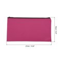 thumbnail image 2 of Unique Bargains Waterproof Zipper Bag Leatherette Compact Bills Pencil Pouch Rose Red, 2 of 6