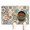 White-290, variant on Boho Retro Floral Pet Feeding Mat-Absorbent Pet Placemat for Food and Water Bowl, with Waterproof Rubber Backing, Quick Dry Water Dispenser Mat for Dog and Cat (16"x24")