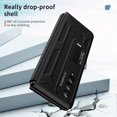 thumbnail image 6 of MonsDirect for 7.6 inch Samsung Galaxy Z Fold 4 5G 2022 Case, Anti-Fall Shockproof Hard PC Back Shell with Kickstand, Shell Membrane Integrated & Soft TPU Retractable Hinge for Galaxy Z Fold 4, Black, 6 of 7