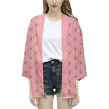 IDS Home Halloween Kimetsu no Yaiba Cosplay Costume Haori Nezuko, M
