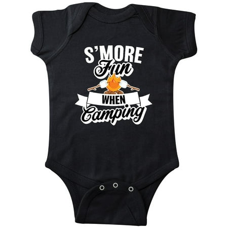 

Inktastic S more Fun When Camping with Campfire Gift Baby Boy or Baby Girl Bodysuit