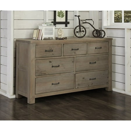 Rosebery Kids 7 Drawer Dresser In Driftwood Walmart Com