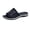 Blue, variant on Ladies Platform Sandals Fashion Rhinestone Knitted Upper Slippers Low Wege Breathable Floor Slides Glitter Vacation Walking Shoes Black Size 6.5