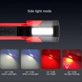 thumbnail image 5 of XTE+COB Dual Light Flashlight - Magnetic Clip LED Work Lights, 180 Rotating, USB-C Rechargeable, IPX4 Waterproof, 600LM, Digital Display, 5 of 5