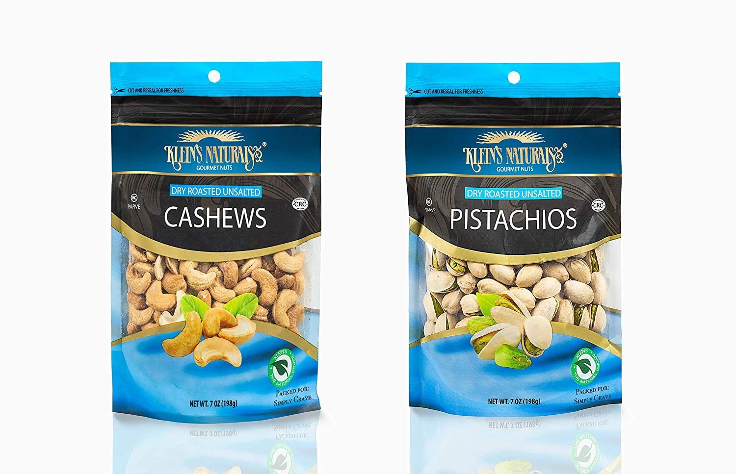 Klein's Naturals Variety Pack includes m (1) Cashews Unsalted [7 Oz