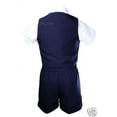 thumbnail image 5 of Infant Boy Toddler Formal Shorts Suits Navy Blue Checks Vest Set Gingham Sz S-4T, 5 of 5