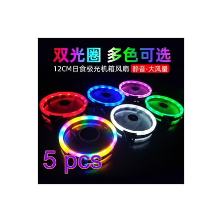 Computer LED Fans Fashion Double-sided Low Noise fan ;Low 4-Pin ...