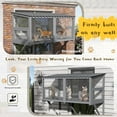 thumbnail image 6 of TITIMO Cat Catio, Cat Window Perch for Large Indoor Cats, Window Box Enclosure, Expandable Wooden Window Hammock for Multi Kittens, All-Weather Use Outdoor Small Pet Perch House (Gray, 41.3" L), 6 of 9