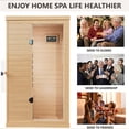 thumbnail image 4 of HestiNysus Single sauna with remote control hemlock sauna (right door), 4 of 6