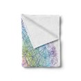 thumbnail image 2 of Ethnic Soft Flannel Fleece Throw Blanket, Mandala Round with Geometry Element Metatron Cube Alchemy Theme, Cozy Plush for Indoor and Outdoor Use, 60" x 80", Multicolor, by Ambesonne, 2 of 6
