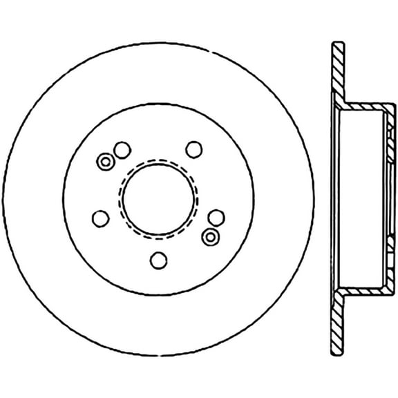 Centric 121.47008 Disc Brake Rotor Fits select: 1988-1989,1991 SUBARU XT6