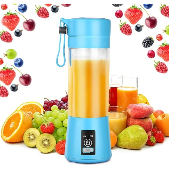 Best Portable Blender, Personal Size Blender with USB Rechargeable Mini Fruit Juice Mixer, Personal Blender for Smoothies and Shakes Mini Juicer Cup Travel 380ML