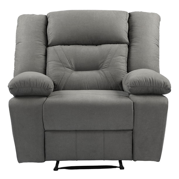Sillón Reclinable Mecedora TRINITY Bumers 1 Plaza Gris Oscuro