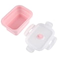 thumbnail image 2 of Portable Silicone Lunch Box Folding Microwave Safe Lunchbox Food Container Pink 350ml, 2 of 6