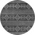thumbnail image 2 of Addison Rugs Dream Shag Premium Machine Washable Transitional Tribal, Diamond Gray Round Rug, 8' x 8', 2 of 8