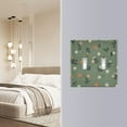 thumbnail image 5 of 3 Gang Light Switch Cover Plate Cute Small Flowers and Leaves Wall Plate Decorate Electrical Outlet Cover Plates 4.56”x4.48”, 5 of 8