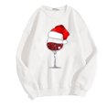 thumbnail image 4 of Kaemgyyd Womens Casual Winter Warm Sweatshirt Casual Loose Sherpa Lined Pullover Christmas Print Fall Fashion Clothing, 4 of 4