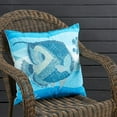thumbnail image 4 of Outdoor Embroidered Fish Pillow Cover, 4 of 4