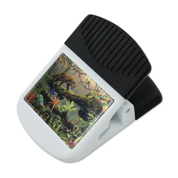 Jungle Life Leopard Cat Toucans Monkeys Refrigerator Fridge Magnet Magnetic Hanging Hook Note Snack Clip