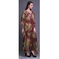 thumbnail image 3 of Bimba Kaftan Floral pour Femmes, Tenue d'Intérieur de Vacances, Robe Maxi, Couvre-Maillot de Plage-S-L, 3 of 5