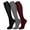 Black Gray Brown, variant on 3 Pairs Medical Sport Compression Socks - 15-20mmhg Graduated Knee-High Support for Men & Women, Ideal for Soccer, Running, and Nurses