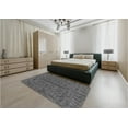 thumbnail image 5 of Ahgly Company Machine Washable Indoor Round Transitional Iridium Black Area Rugs, 4' Round, 5 of 7
