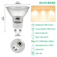 thumbnail image 3 of Bombilla GODONLIF GU10 120V 50W blanco cálido 2700K regulable, 3 of 6