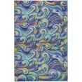 thumbnail image 2 of Addison Rugs Dream Shag Premium Machine Washable Transitional Mosaic Waves Ocean Rectangle Rug, 8' x 10', 2 of 8