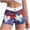 Red#11, variant on Womens Patriotic American Flag Printed Sleep Shorts High Waisted Contrast Trim Button Fly Pajamas Shorts
