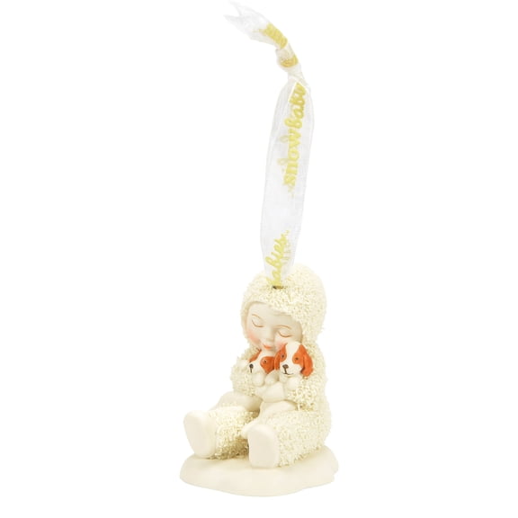 Department 56 Snowbabies Puppy Love Hanging Christmas Keepsake Ornament, Multicolor 2.6in H
