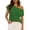 Green, variant on Cqxid525 Women's Casual Top Womens Off One Shoulder Sweater Tops Summer Short Sleeve Casual Loose Knit Trendy Going Out Tops Casual Blouses for Women