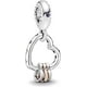 thumbnail image 1 of Abalorio Charm Dije 100% plata de ley 925 Corazón con 3 corazones chicos, 1 of 2